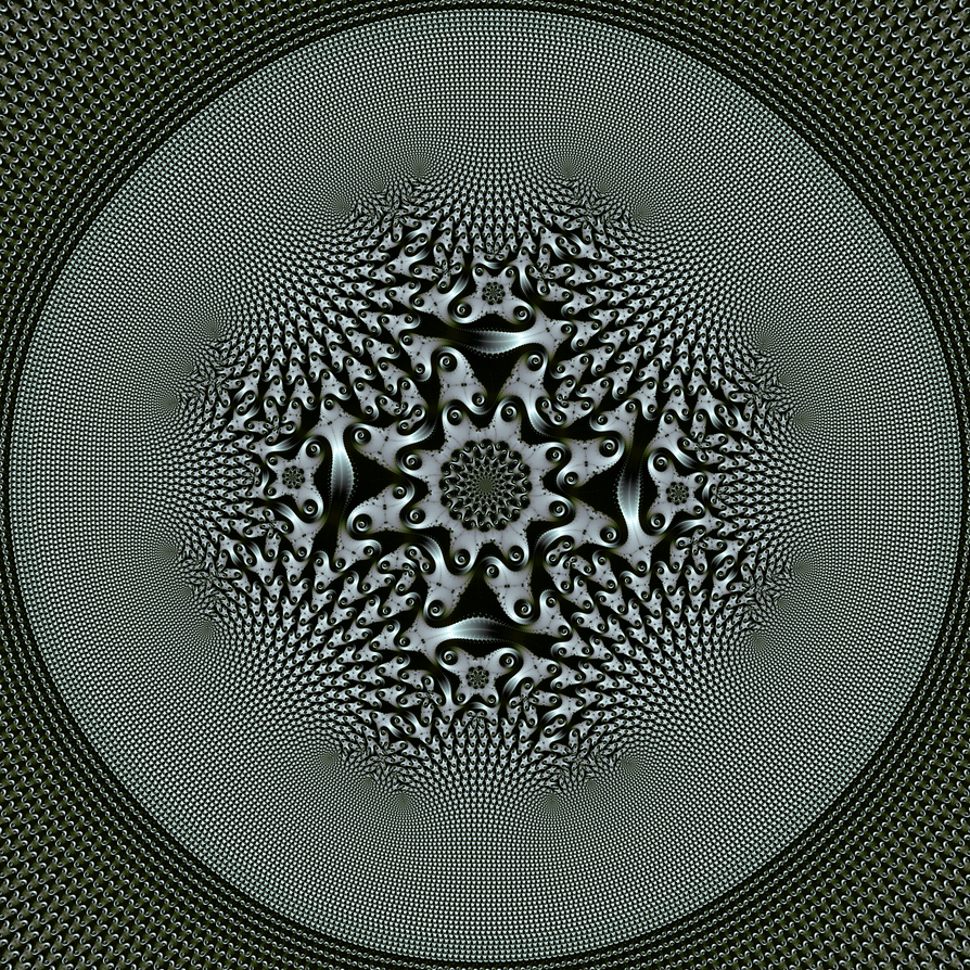 Elephant spiral tiling with central transformation by DinkydauSet