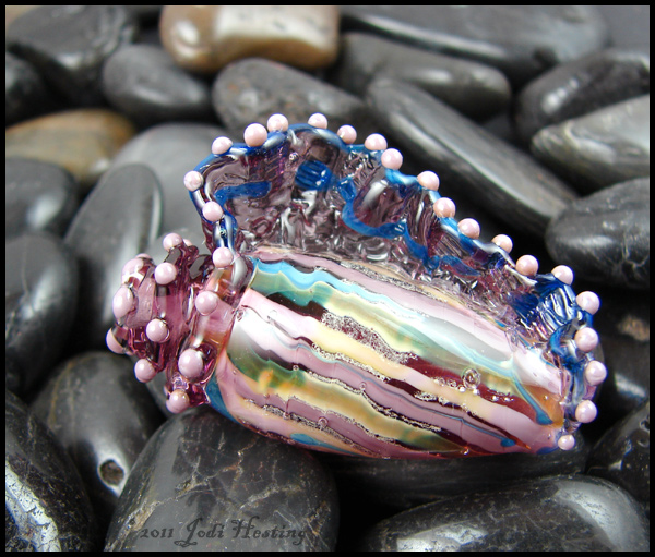 Kauai Glass Lampwork Seashell Bead