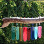 Driftwood and Glass Wind Chime