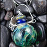 Blown Glass Bottle Pendant