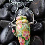 Abalone Garden - Glass Bottle Pendant