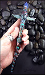 Eset - Clay and Gemstone Wand