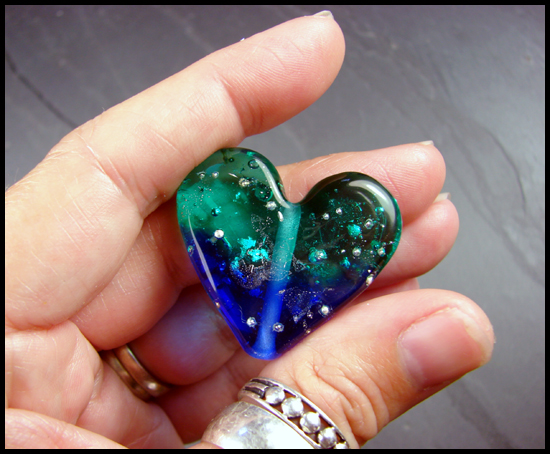 Heart of the Ocean - Glass Bead