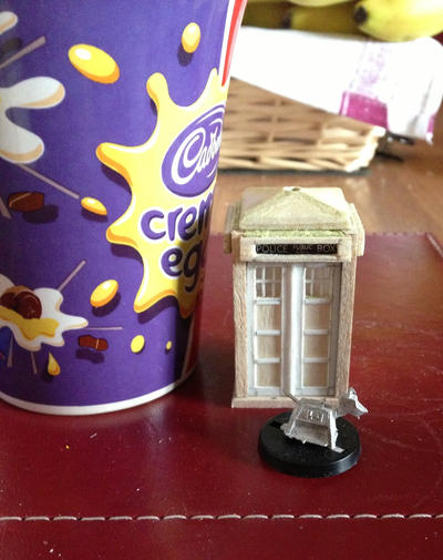 Scratch-built mini TARDIS (28mm) #2