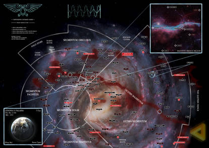 40k Galaxy Map with Homebrew Planets