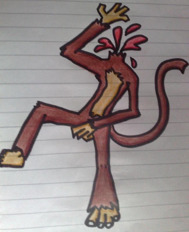 Monkeys Head Exploding Headless Explode by kyzmonkey on DeviantArt