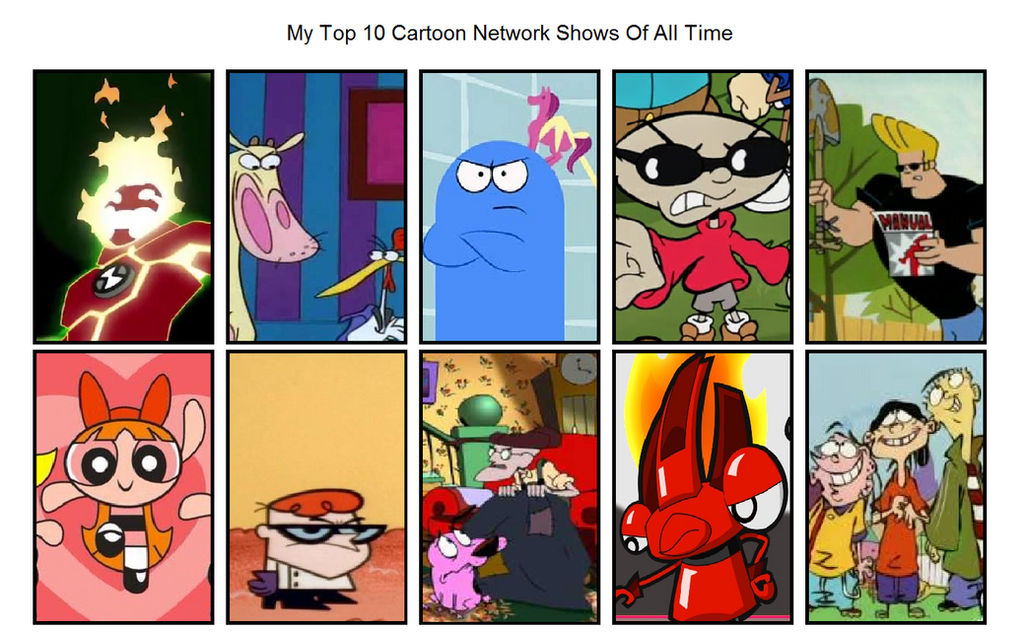 My Top 10 Cartoon Network Shows Of All Time by BenTheFox1996 on DeviantArt