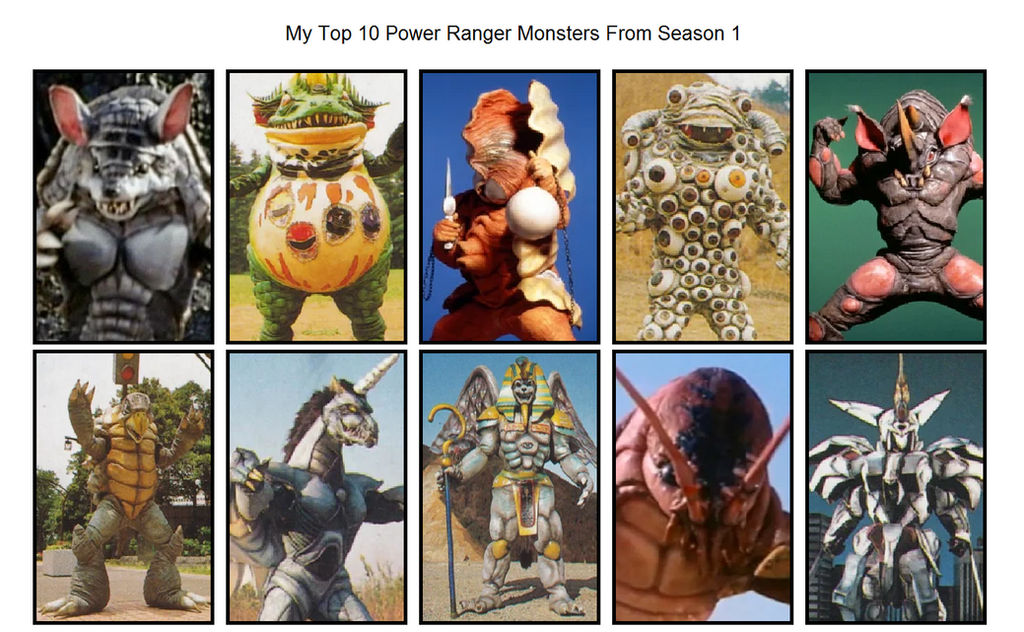 My Top 10 Power Ranger Monsters From Season 1 by BenTheFox1996 on ...