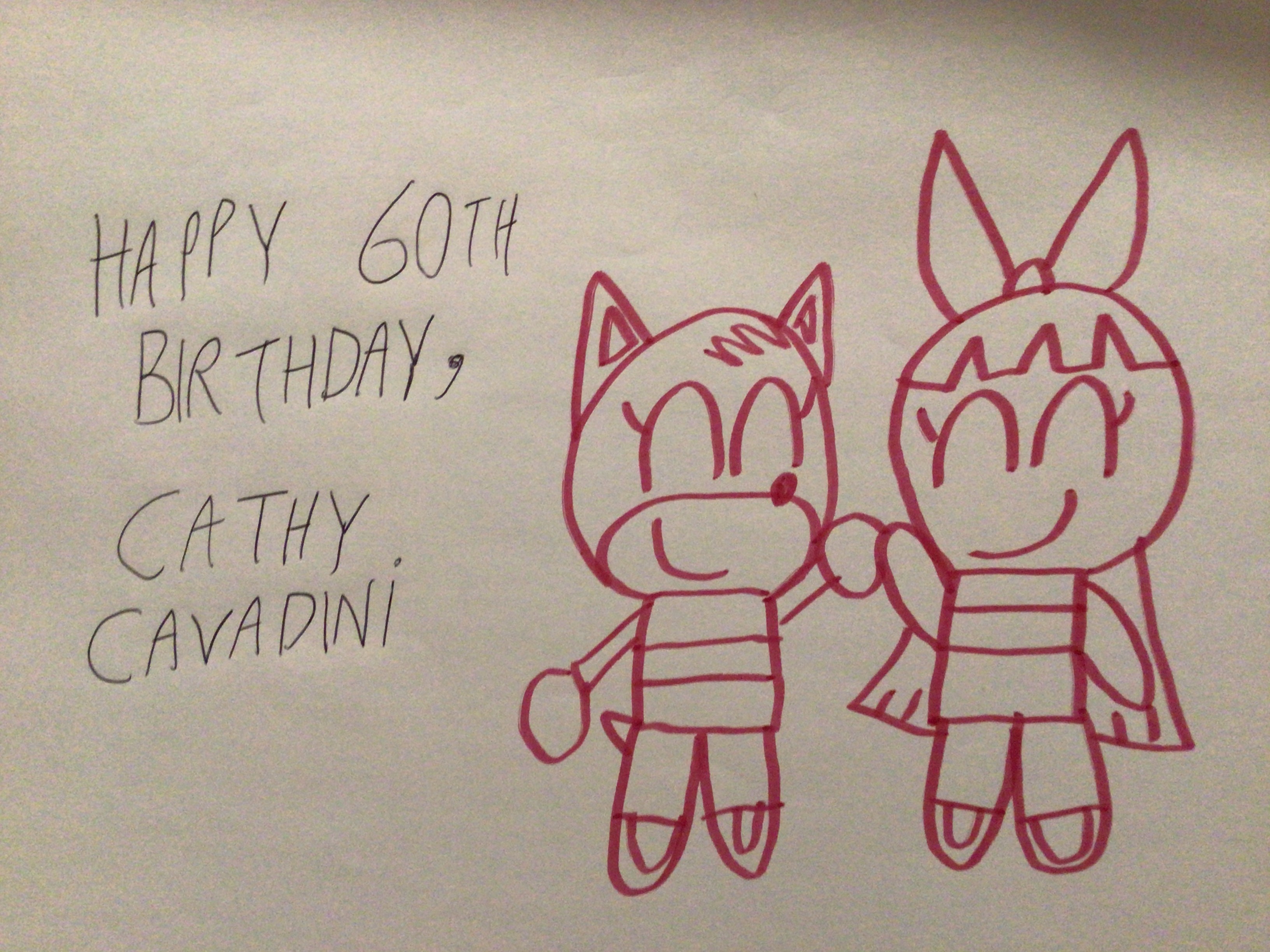 Happy 60th Birthday, Cathy Cavadini by BenTheFox1996 on DeviantArt
