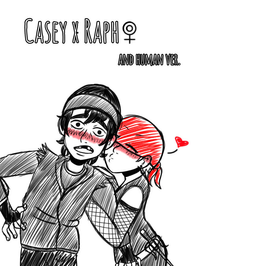 Casey x Raph human and female, TMNT 2012 by D0n4tello on DeviantArt