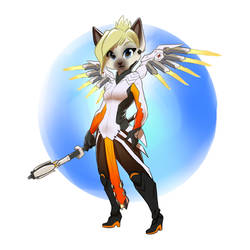 Overwatch Mercy Cat