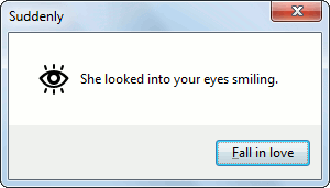 Suddenly - MessageBox