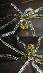 Glass octopus (tentacle side and head side)