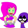 Raven and Starfire