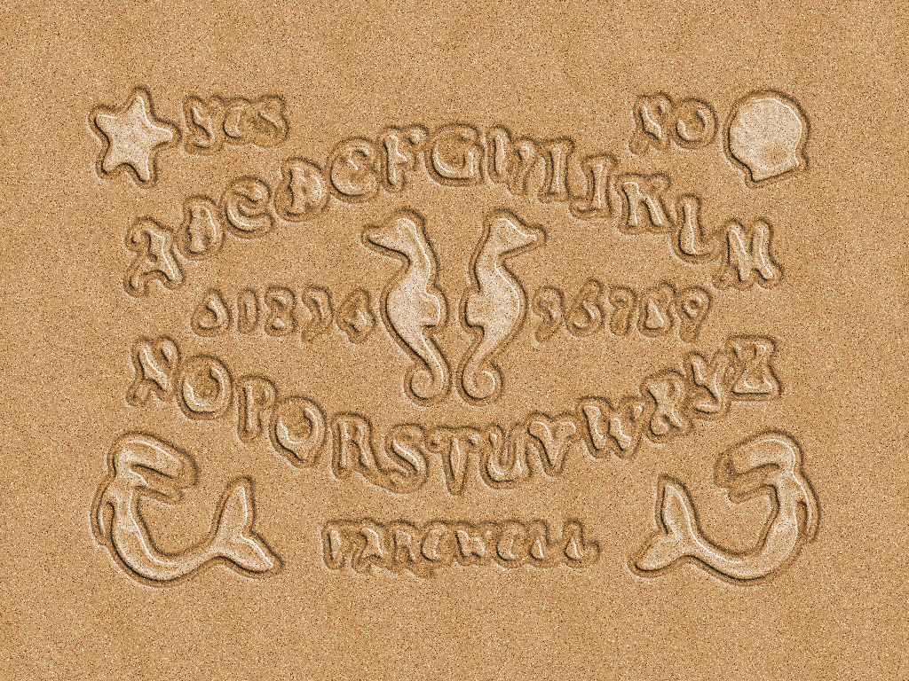 Ouija in the sand...