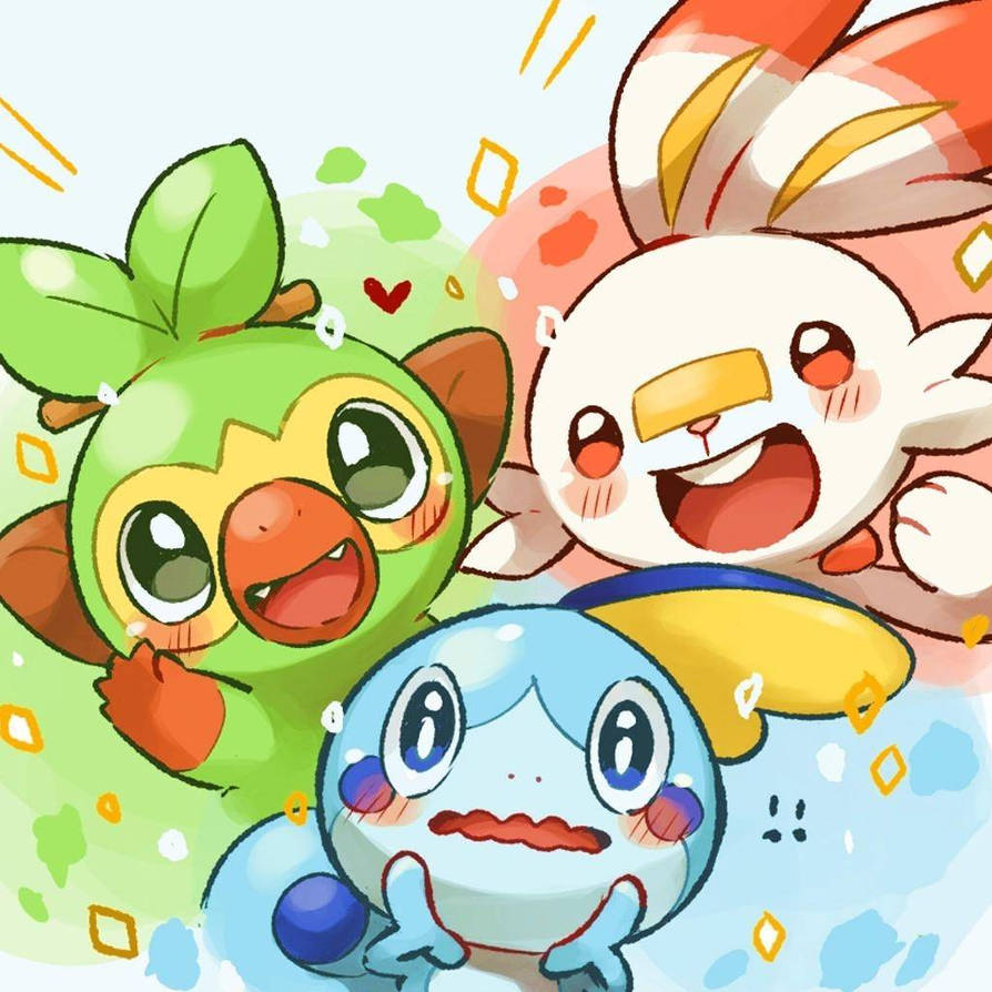 Pokemon - Galar Starters by NintendoStar28 on DeviantArt