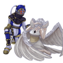 Meeting of Two Angels