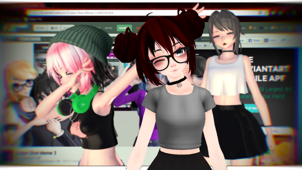 [MMD] Screen Shot Meme #11 (+Pose DL)