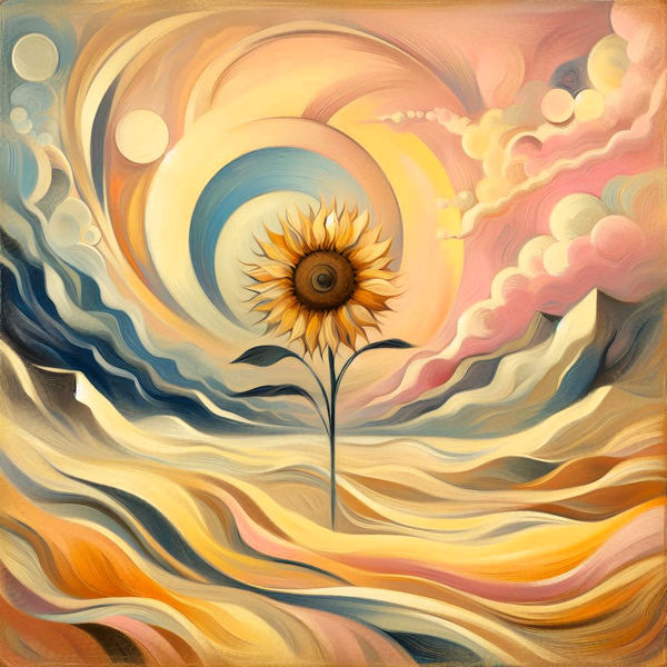 Sun Flower Abstract Abstract Sunflower DA by bast4cats on DeviantArt
