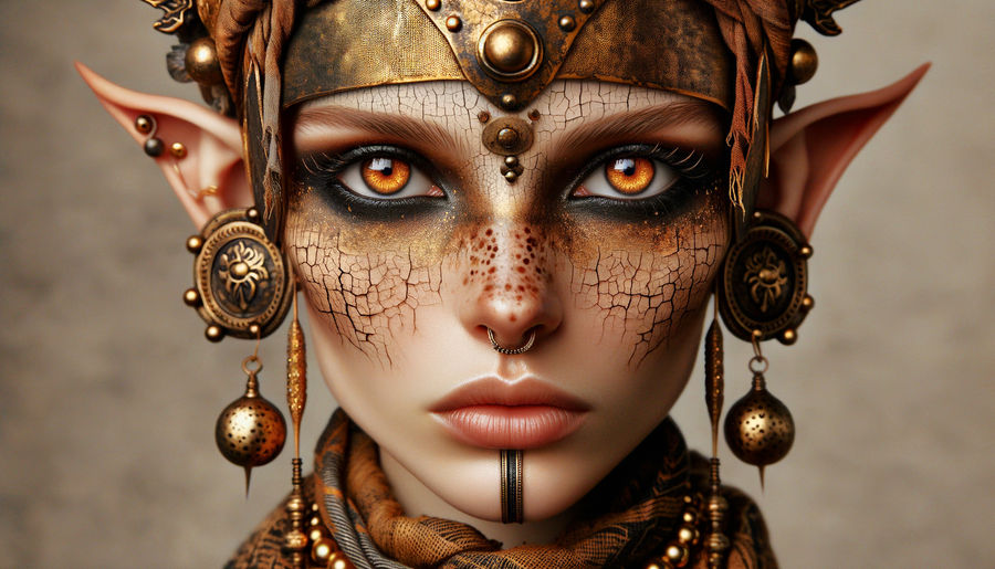 Fire Elf DA by bast4cats on DeviantArt