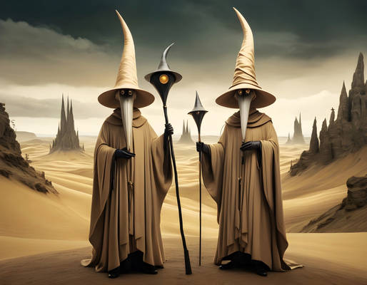 Mystical Wizards in Desert Realm