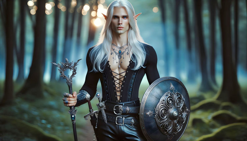 Elf Jujitsu Elf Warrior in Forest by bast4cats on DeviantArt