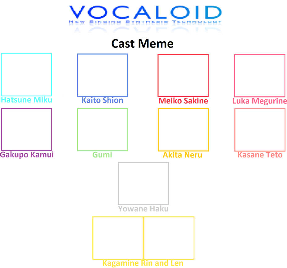 Songcast Meme Vocaloid Cast Meme (Request) by Blaze-On-Fire on DeviantArt