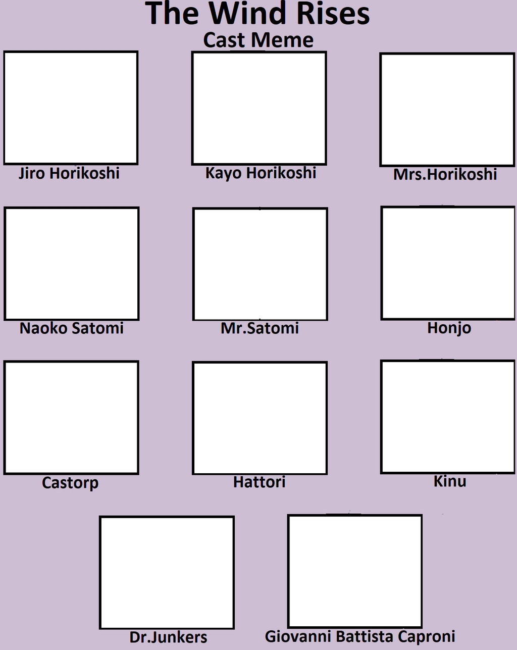 Wind Rises Meme The Wind Rises Cast Meme by Blaze-On-Fire on DeviantArt