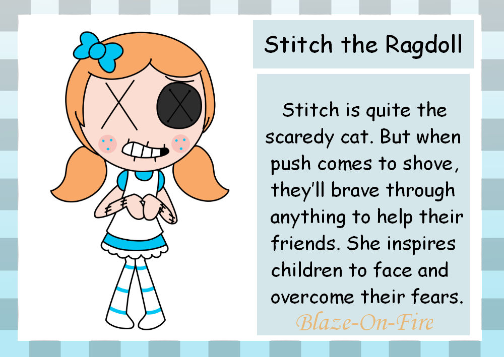 Dandy's World OC: Stitch the Ragdoll by Blaze-On-Fire on DeviantArt
