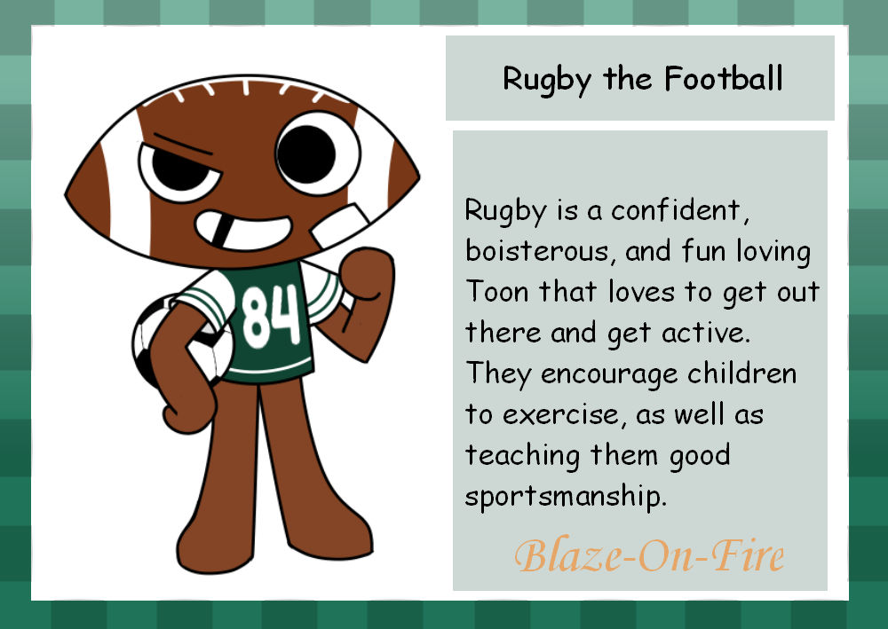Disney World Rugby Deviantart Dandy's World OC: Rugby the Football by Blaze-On-Fire on DeviantArt