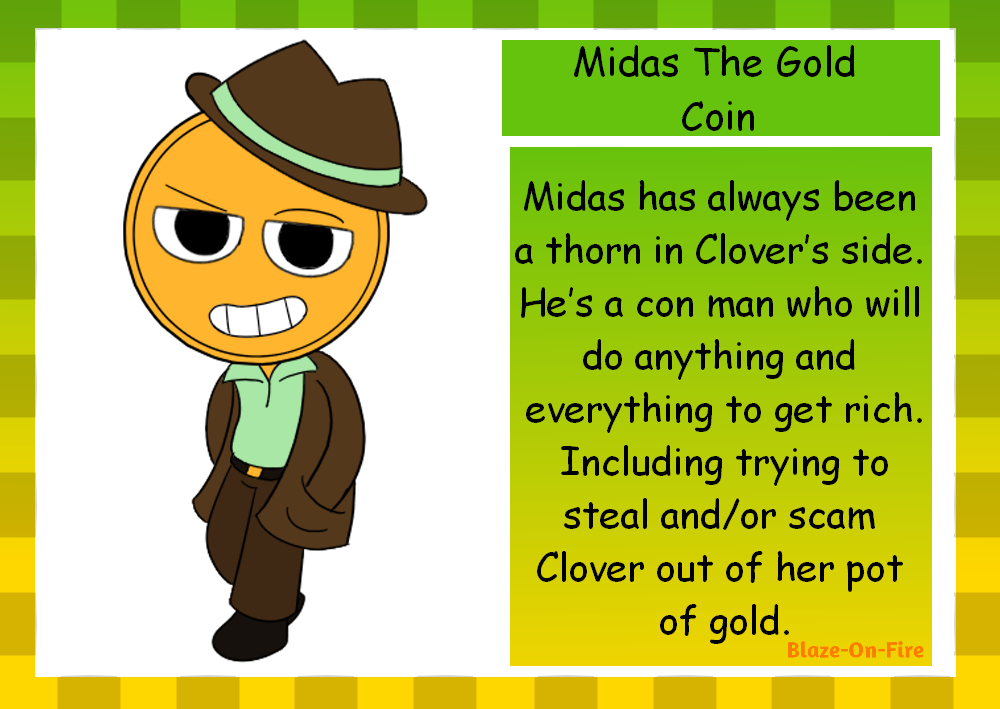Dandy Coin Dandy's World OC: Midas the Gold Coin by Blaze-On-Fire on DeviantArt