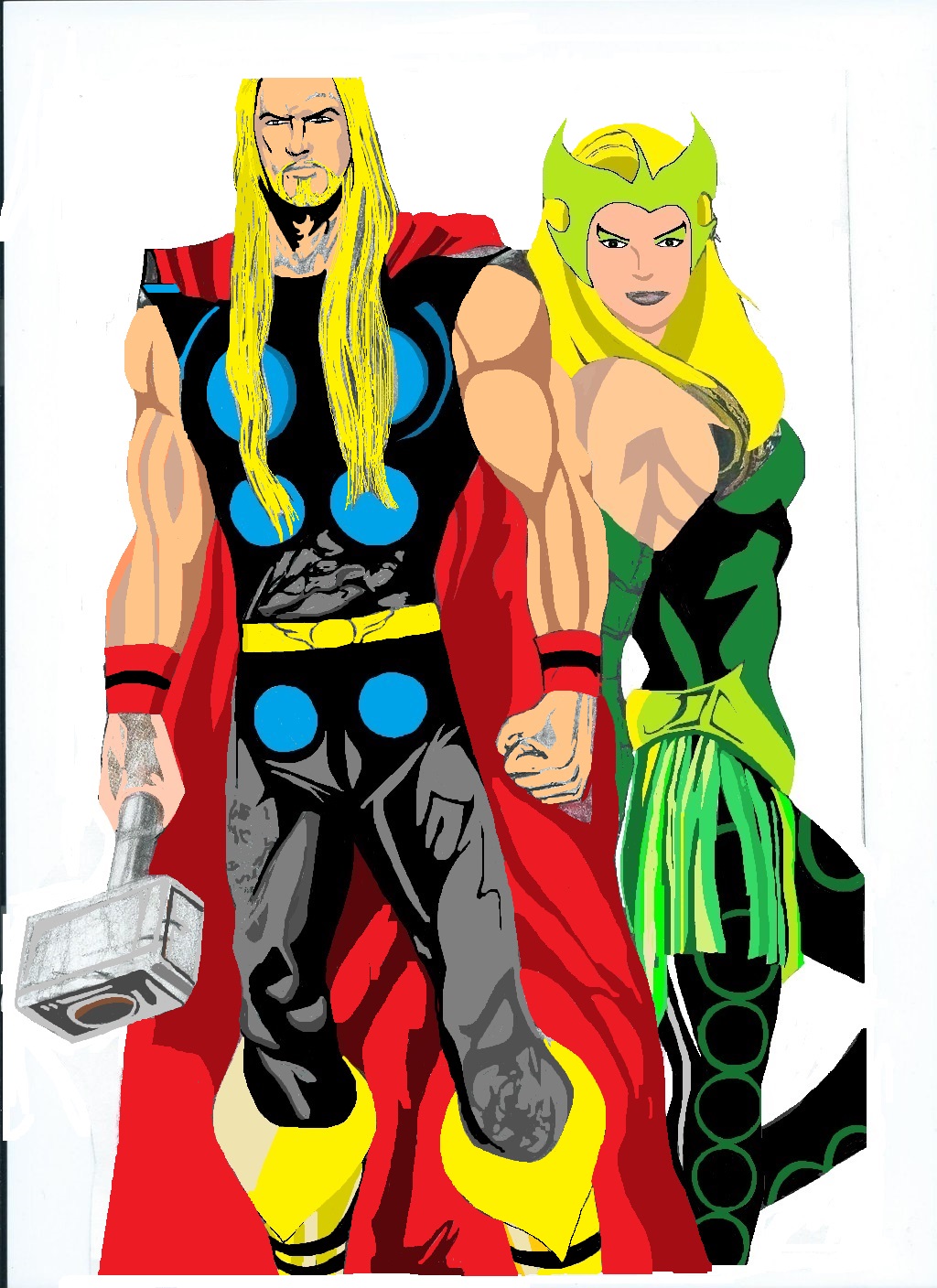 Thor And Amora The Enchantress  PC Art