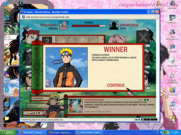 Naruto Arena-I'm A Winner By Tsunadefan1 On Deviantart