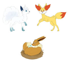 Some fox pokemon