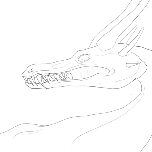 Dragon Lineart 2