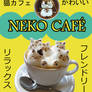 Neko Coffee Shop Poster