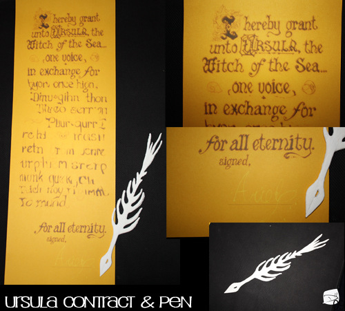 Ursula's Contract and Pen