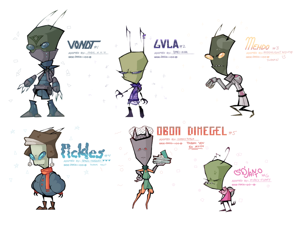 Adaptable Chacacters Adoptable Characters Set #1 by ArmadaOfficer on DeviantArt