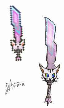 Meowmere, sword of the cosmic kitties
