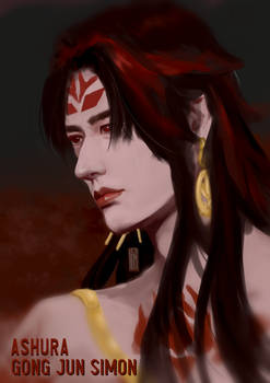 [Fanart] Gong Jun as Ashura from Onmyoji