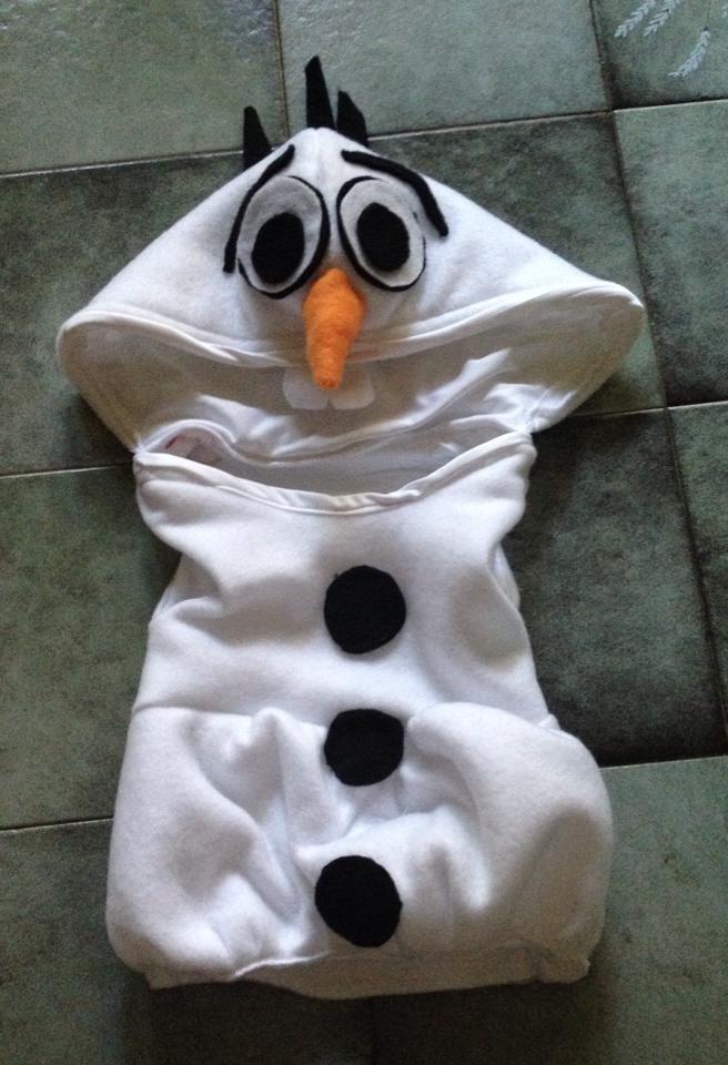 Olaf baby onsie costume