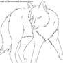 Free Wolf Lineart 3