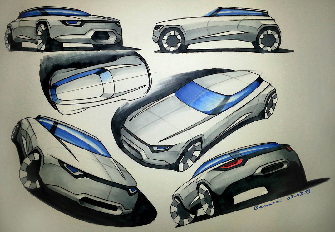 Marker Car Sketches by LoccoRico on DeviantArt