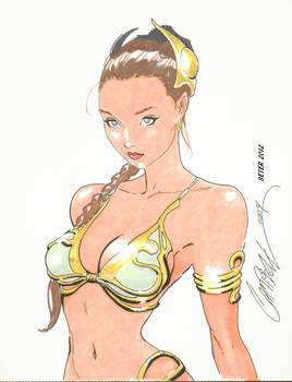 Slave Leia By J Scott Campbell Colored By Seter