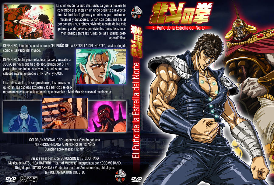 Fist of the North Star DVD custom cover by elmundodedata on DeviantArt