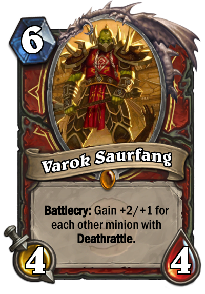 Hearthstone card concept - Varok Saurfang (update) by SnowingGnat on ...