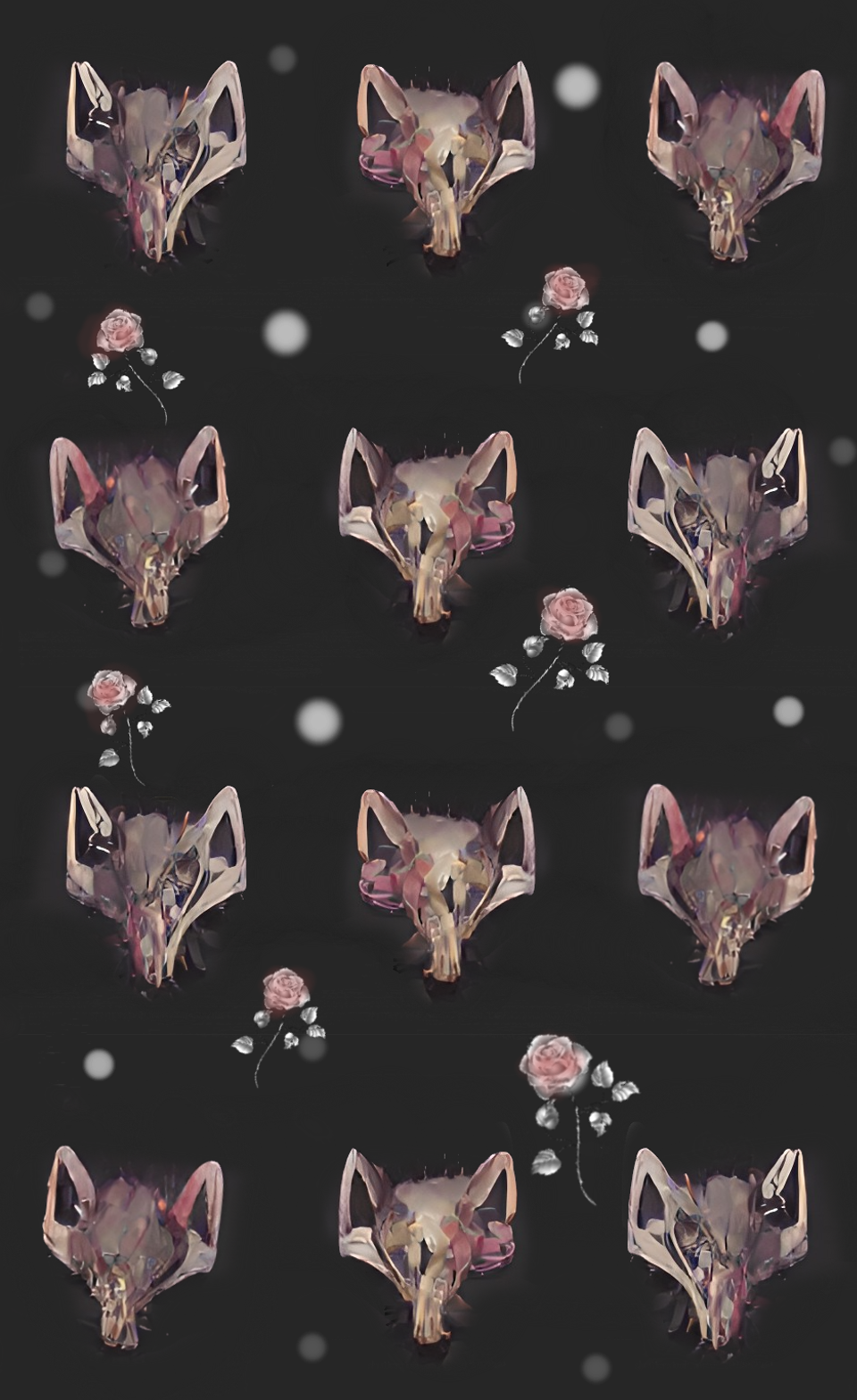 Demon Fox Roses Fox Skulls and Roses by Trinity-de on DeviantArt