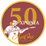 50 year bakery anniversary logo