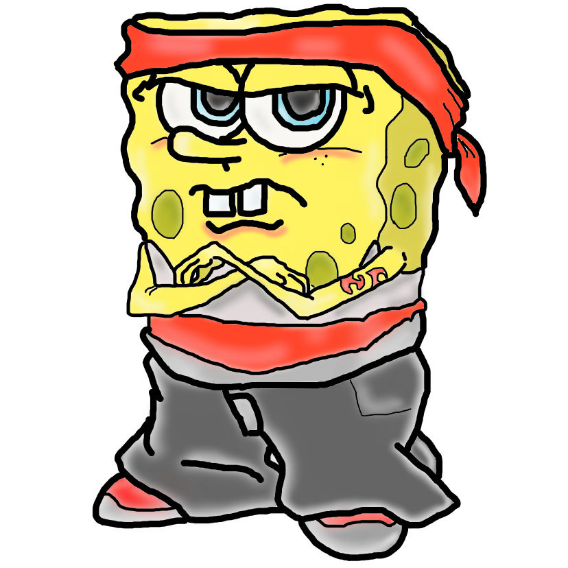 Gangster Cartoon Spongebob Drawing