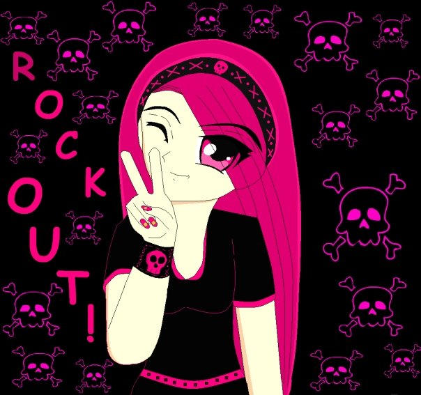 ms paint anime works rock out by chamee17 on DeviantArt